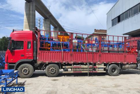 QT4-24 Concrete Block Making Machine Shipped to Senegal